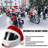 Motorcycle Helmet Cover Christmas Hat Santa Cap
