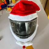 Motorcycle Helmet Cover Christmas Hat Santa Cap