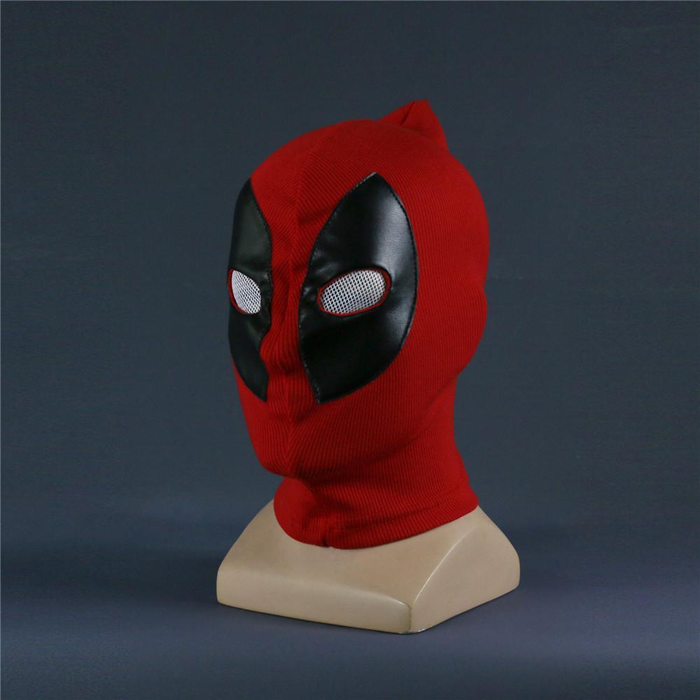 Deadpool Mask Breathable Fabric Faux Leather Full Face Mask Halloween Party Cosplay Prop - bfjcosplayer