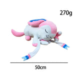 Sleeping Sylveon Plush Toy Soft Stuffed Gift Dolls for Kids Boys Girls