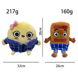 Choco and Pancake Plush Toys Soft Stuffed Gift Dolls for Kids Boys Girls