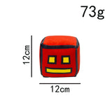 Geometry Dash Cube Plush Toys Soft Stuffed Gift Dolls for Kids Boys Girls