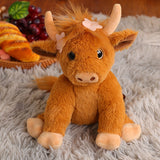 Highland Cow Plush Toys Soft Stuffed Gift Dolls for Kids Boys Girls