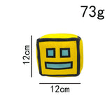 Geometry Dash Cube Plush Toys Soft Stuffed Gift Dolls for Kids Boys Girls