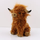 Scottish Highland Cow Plush Stuffed Animals Cow Plush Toys Soft Stuffed Gift Dolls for Kids Boys Girls