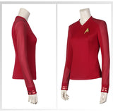Star Trek: Strange New Worlds Uniforms Long Sleeve Top Starfleet Cosplay Costumes for Women
