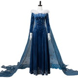 Frozen 2 Princess elsa Luxury Dress cosplay costume Halloween props