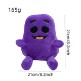 Grimace Shake Yellow Hat Plush Toy Soft Stuffed Gift Dolls for Kids Boys Girls