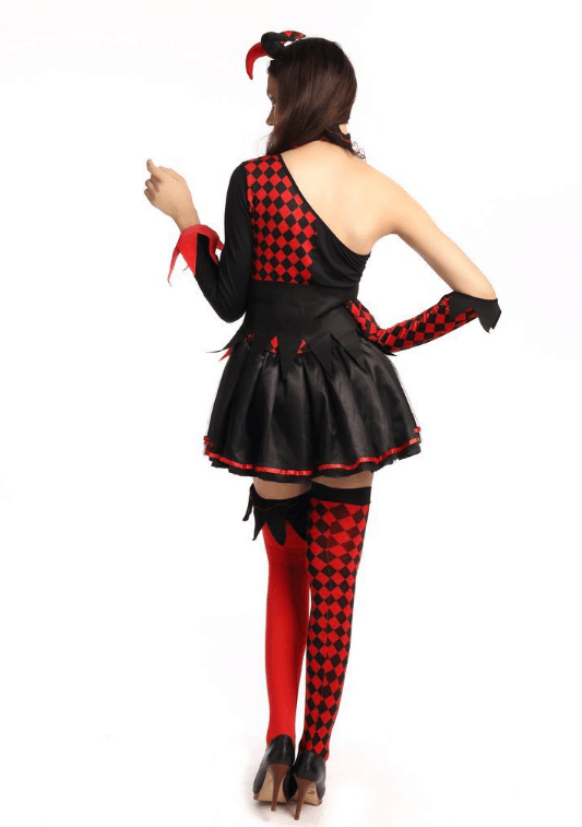 BFJFY  Women's Halloween Costume Clown Circus Fancy Dress Outfit - bfjcosplayer