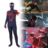 PS5 Spiderman Cosplay Black Jumpsuit Halloween Costume