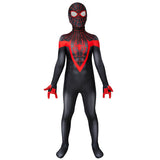 PS5 Spiderman Cosplay Black Jumpsuit Halloween Costume