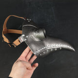 Plague Bird Doctor Cosplay Light gray Helmet soft PVC Halloween Party Porp