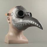 Plague Bird Doctor Cosplay Light gray Helmet soft PVC Halloween Party Porp