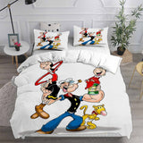 Popeye the Sailor Bedding Sets Bed Quilt Cover Pillow Case Halloween Cosplay Comforter Sets
