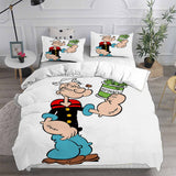 Popeye the Sailor Bedding Sets Bed Quilt Cover Pillow Case Halloween Cosplay Comforter Sets