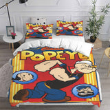 Popeye the Sailor Bedding Sets Bed Quilt Cover Pillow Case Halloween Cosplay Comforter Sets
