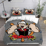 Popeye the Sailor Bedding Sets Bed Quilt Cover Pillow Case Halloween Cosplay Comforter Sets
