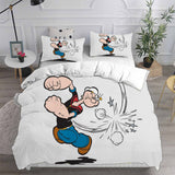 Popeye the Sailor Bedding Sets Duvet Cover Halloween Cosplay Comforter Sets