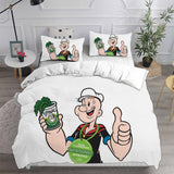 Popeye the Sailor Bedding Sets Duvet Cover Halloween Cosplay Comforter Sets