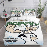 Popeye the Sailor Bedding Sets Duvet Cover Halloween Cosplay Comforter Sets