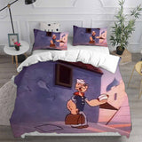 Popeye the Sailor Bedding Sets Duvet Cover Halloween Cosplay Comforter Sets