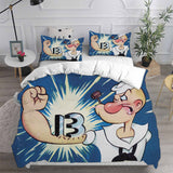 Popeye the Sailor Bedding Sets Duvet Cover Halloween Cosplay Comforter Sets