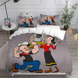 Popeye the Sailor Bedding Sets Duvet Cover Halloween Cosplay Comforter Sets