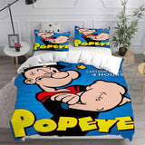 Popeye the Sailor Bedding Sets Duvet Cover Halloween Cosplay Comforter Sets