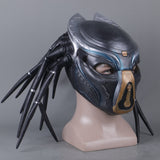 Predator Cosplay Latex Helmet Glove Halloween Props