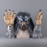 Predator Cosplay Latex Helmet Glove Halloween Props