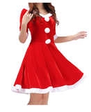 BFJFY Women Santa Claus Cosplay Costume Halloween Christmas Fancy Dress - bfjcosplayer