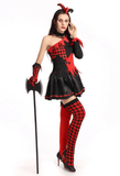 BFJFY  Women's Halloween Costume Clown Circus Fancy Dress Outfit - bfjcosplayer