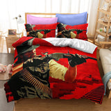 Red Dead Redemption Cosplay Duvet Cover Set Halloween Quilt Cover