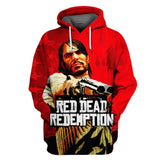 Red Dead Redemption Cosplay No Zipper Hoodie Halloween Costume