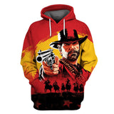 Red Dead Redemption Cosplay No Zipper Hoodie Halloween Costume