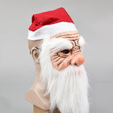Santa Claus Mask Breathable Half Face Mask Halloween Christmas Masquerade Fancy Party Cosplay Prop