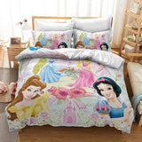 Snow White Cosplay Bedding Set Duvet Cover Halloween Bed Sheets