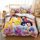 Snow White Cosplay Bedding Set Duvet Cover Halloween Bed Sheets