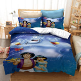 Snow White Cosplay Bedding Set Duvet Cover Halloween Bed Sheets