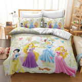 Snow White Cosplay Bedding Set Duvet Cover Halloween Bed Sheets