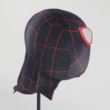 Spider Man Miles Morales Cosplay Knitted Fabric Helmet Halloween Prop