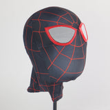 Spider Man Miles Morales Cosplay Knitted Fabric Helmet Halloween Prop