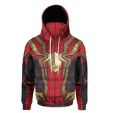 Spider Man Peter Parker Hoodie Cosplay Sweater Halloween Costume
