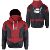 Spider Man Peter Parker Hoodie Cosplay Sweater Halloween Costume