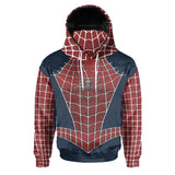 Spider Man Peter Parker Hoodie Cosplay Sweater Halloween Costume