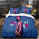 Squid Game Cosplay Bedding Sets Duvet Cover Halloween Comforter Sets