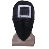 Squid Game Black Mask Cosplay Latex Helmet Halloween Props