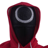 Squid Game Black Mask Cosplay Latex Helmet Halloween Props