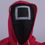 Squid Game Black Mask Cosplay Latex Helmet Halloween Props