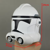 Star Wars The Clone Trooper Cosplay PVC Helmet Halloween Mask Props